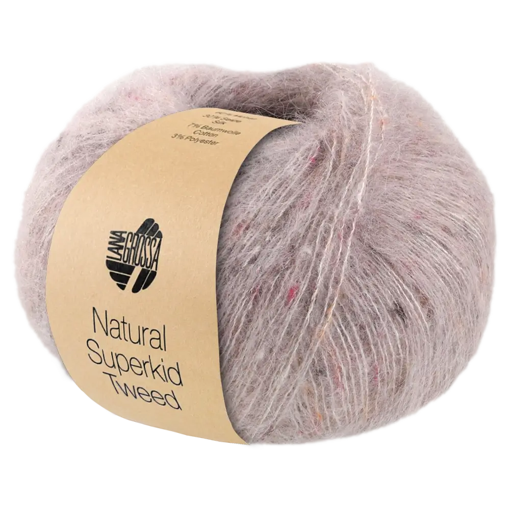 #Farbe_Lana Grossa Natural Superkid Tweed | 622 Rosabeige