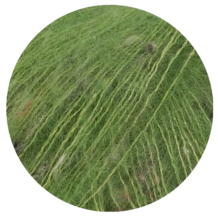 #Farbe_Lana Grossa Natural Superkid Tweed | 633 Apfelgrün