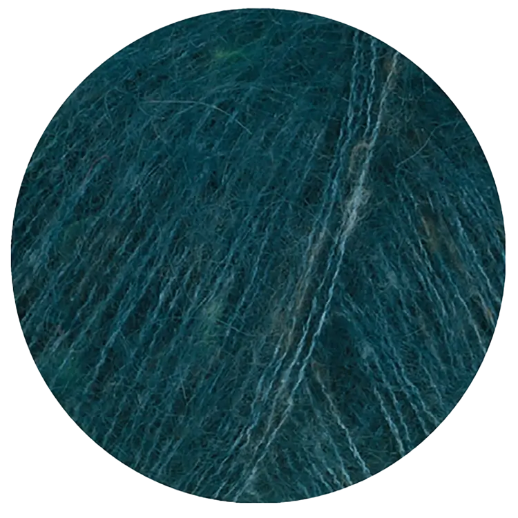 #Farbe_Lana Grossa Natural Superkid Tweed | 634 Tiefseegrün