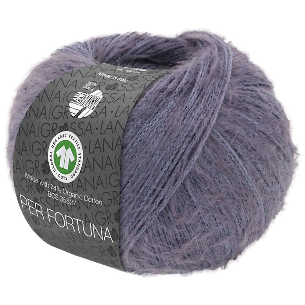 #Farbe_Lana Grossa Per Fortuna | 39 Grauviolett