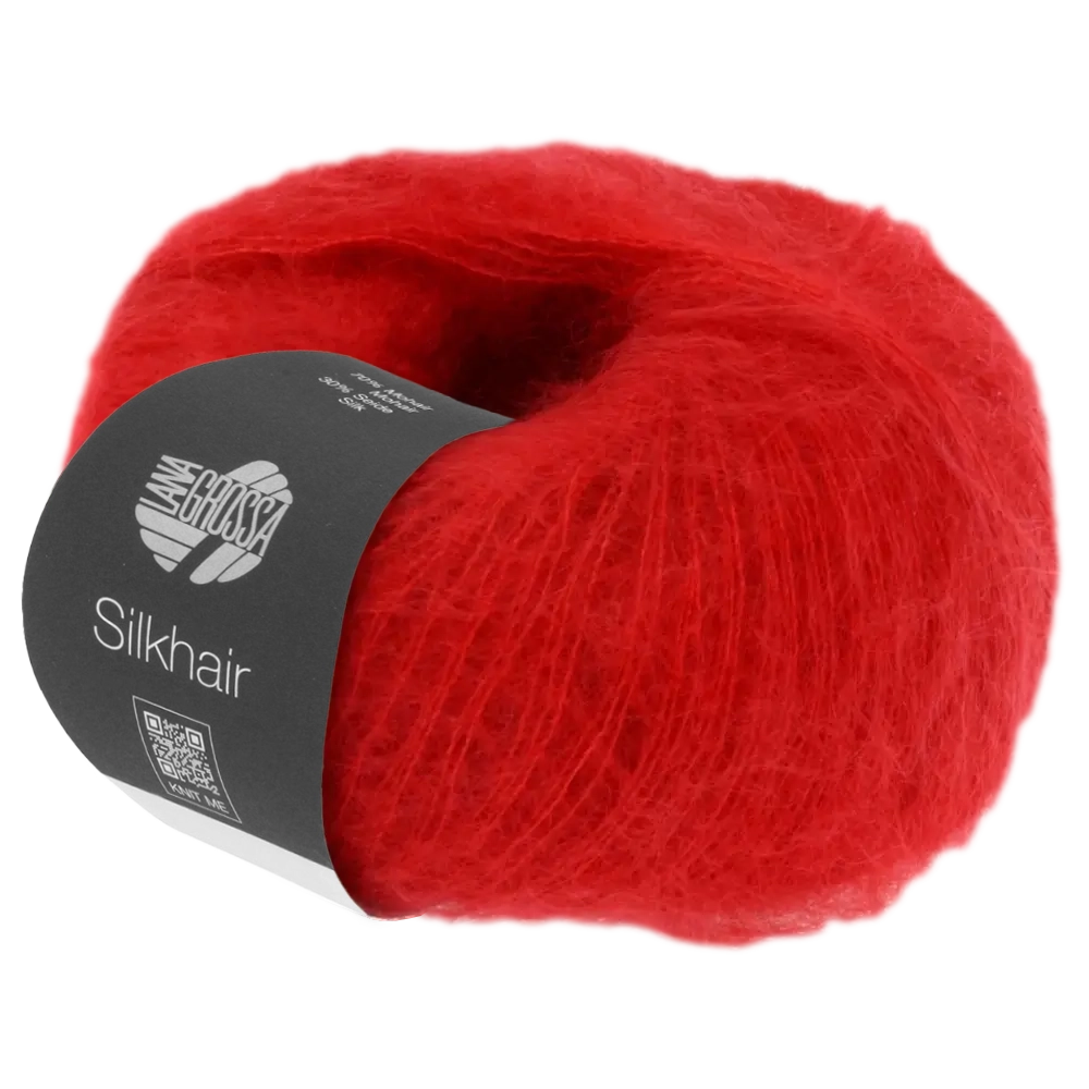 #Farbe_Lana Grossa Silkhair | 08 Kirschrot