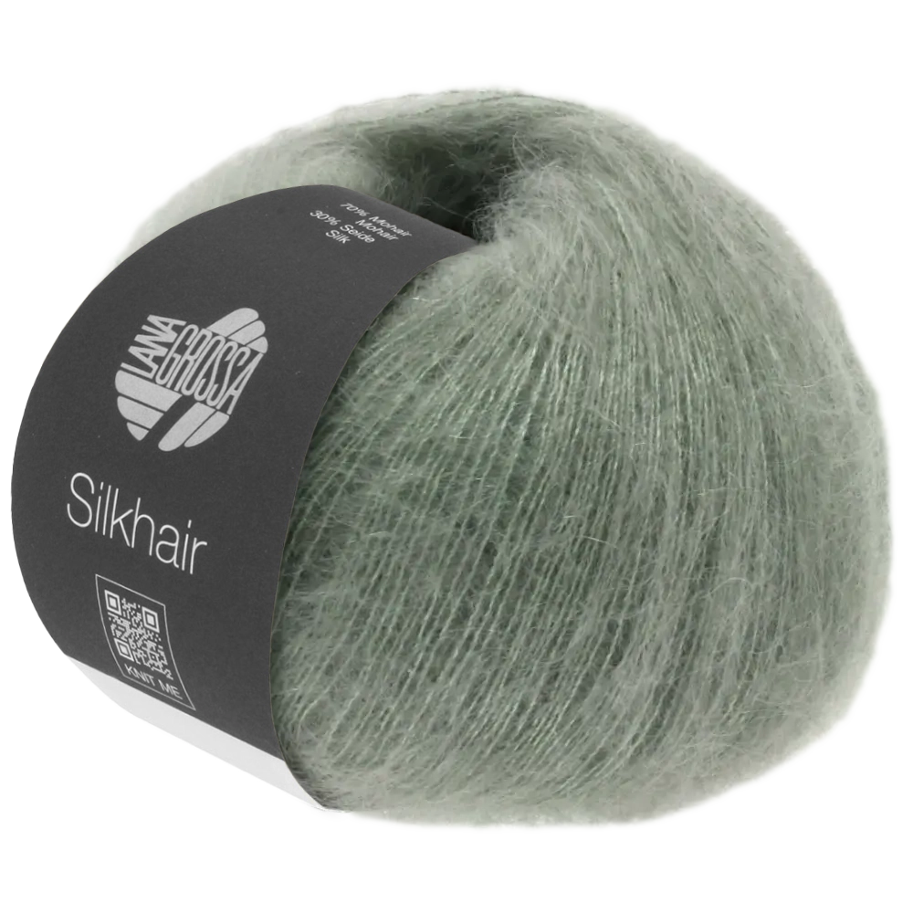 #Farbe_Lana Grossa Silkhair | 105 Graugrün