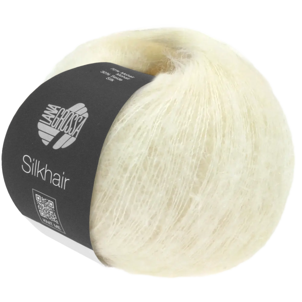 #Lana Grossa Silkhair | Farbe_117 Weiß