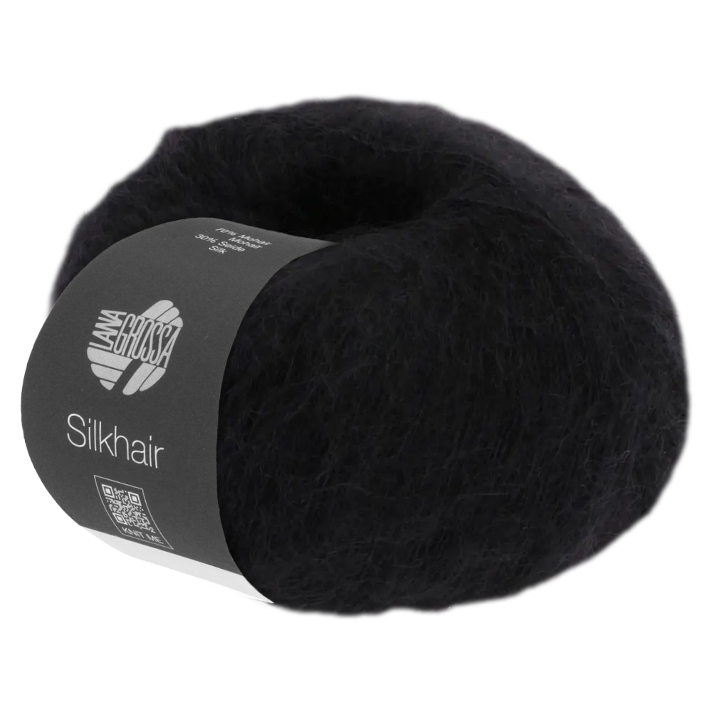 #Farbe_Lana Grossa Silkhair | 14 Schwarz