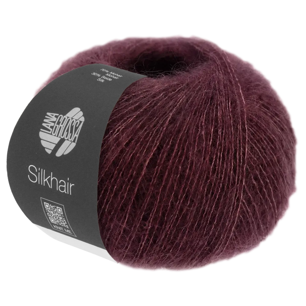 #Farbe_Lana Grossa Silkhair | 177 Dunkelrot