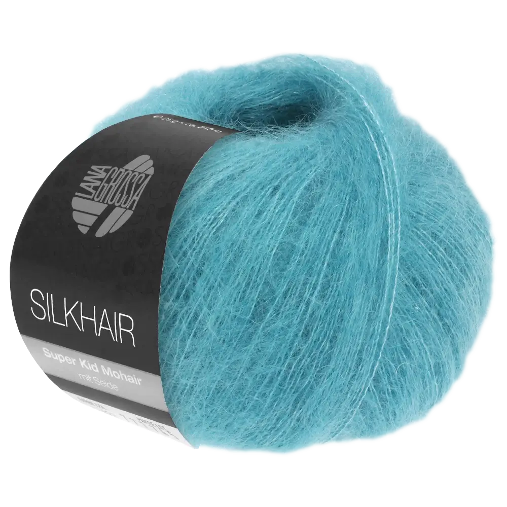 #Farbe_Lana Grossa Silkhair | 180 Blautürkis