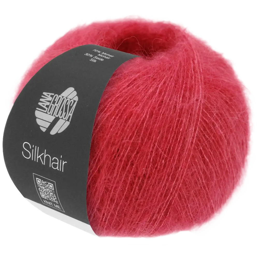 #Farbe_Lana Grossa Silkhair | 198 Bonbonrot