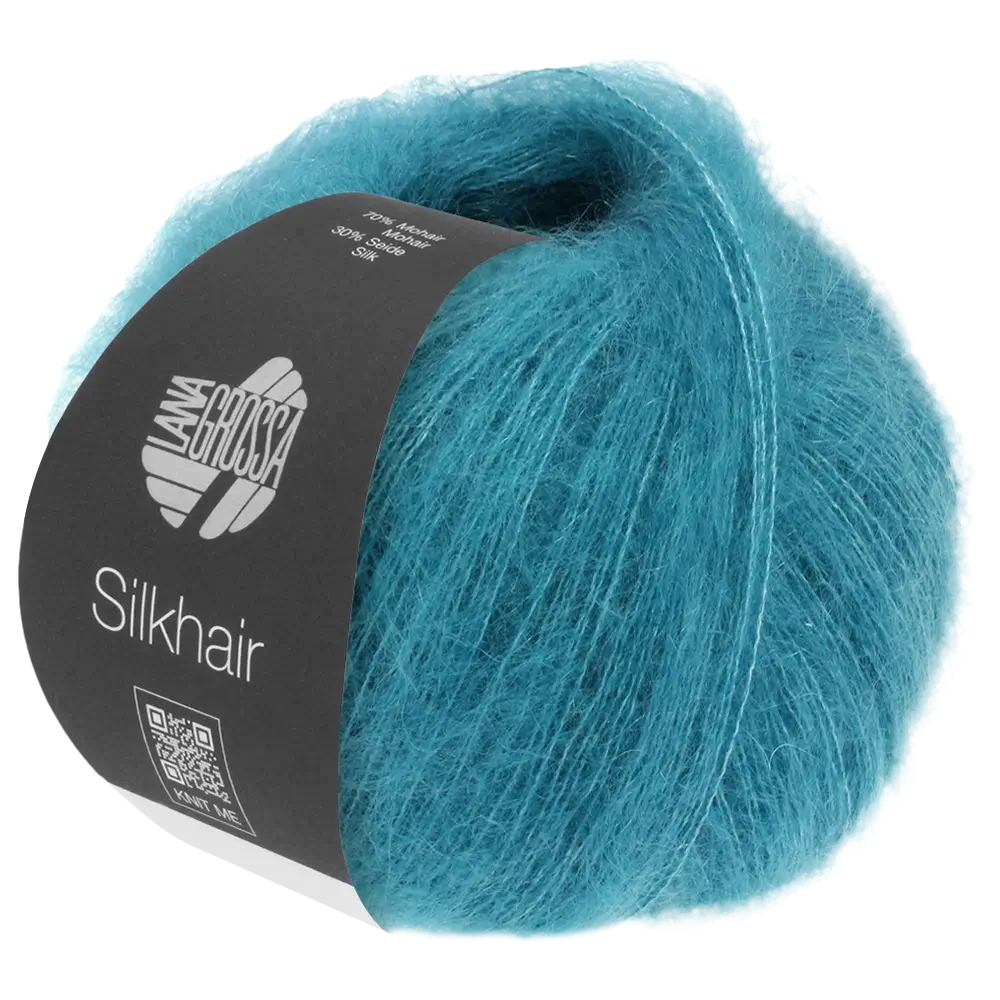 #Farbe_Lana Grossa Silkhair | 203 Azurblau