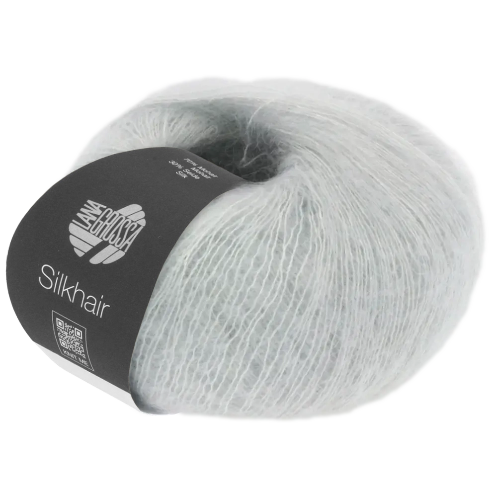#Farbe_Lana Grossa Silkhair | 41 Silbergrau