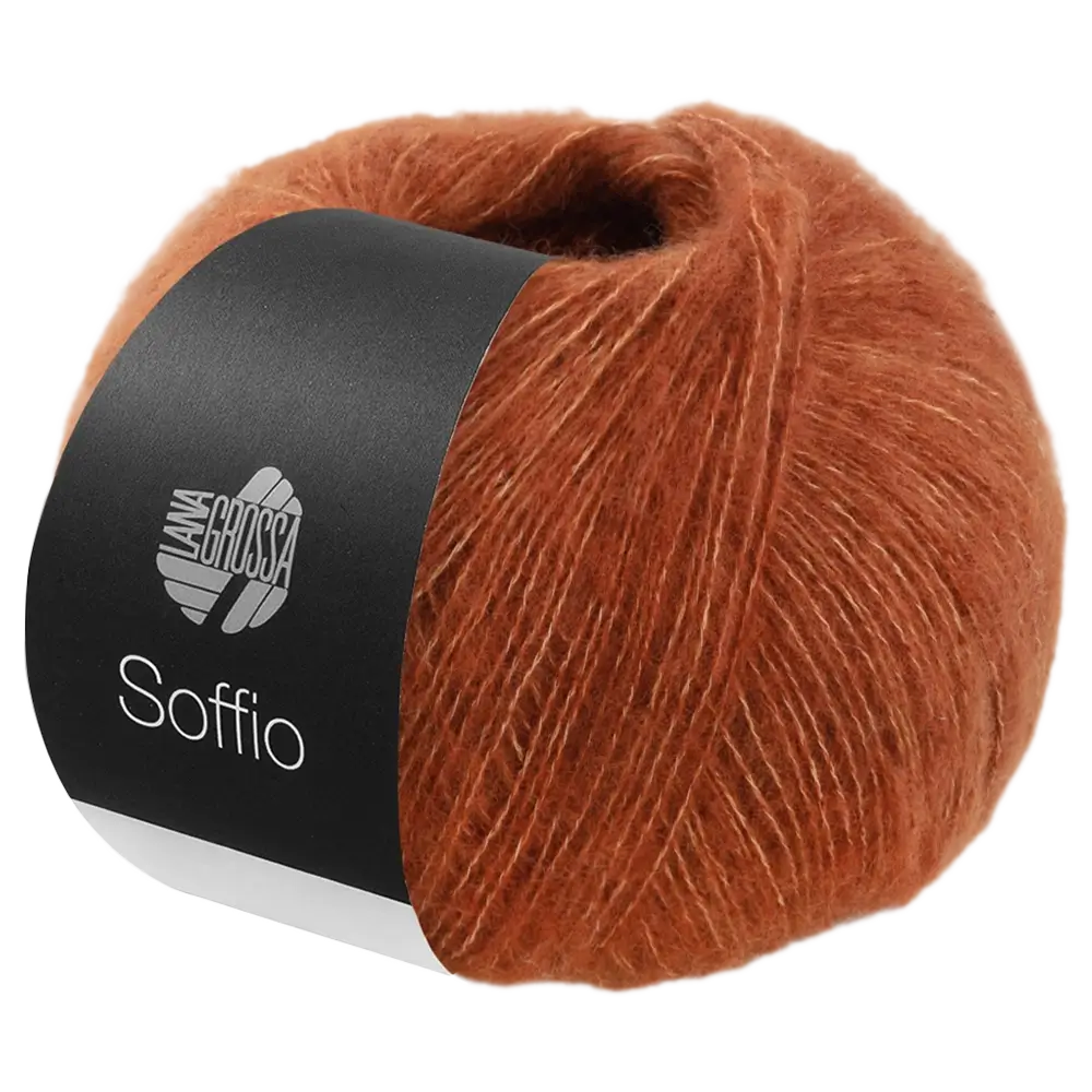 #Farbe_Lana Grossa Soffio | 04 Rostbraun