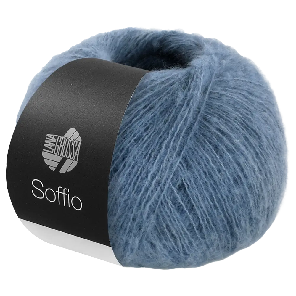 #Farbe_Lana Grossa Soffio | 12 Taubenblau