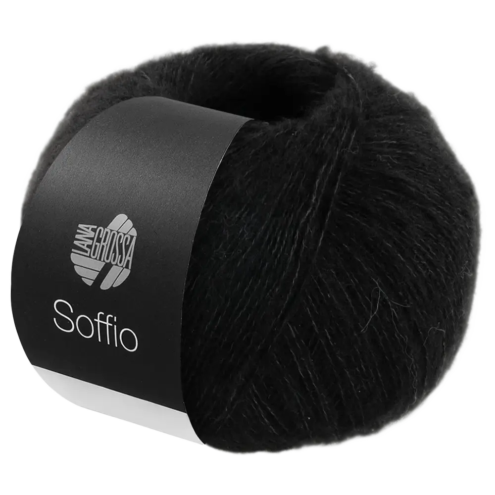 #Farbe_Lana Grossa Soffio | 20 Schwarz