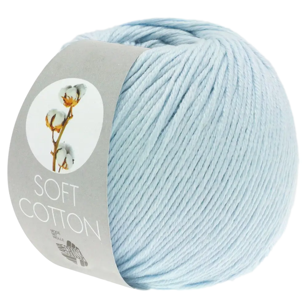 #Farbe_Lana Grossa Soft Cotton | 08 Hellblau