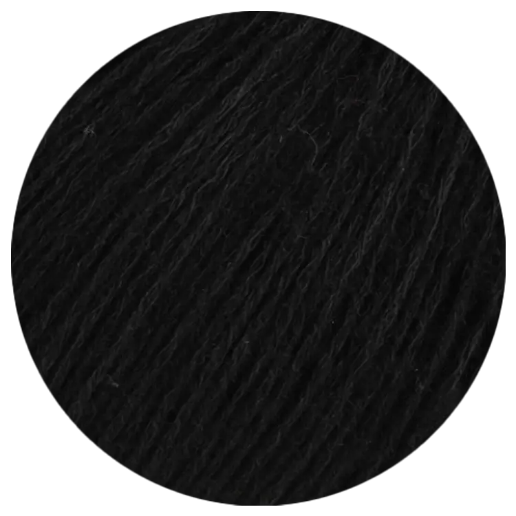 #Farbe_Lana Grossa Sottile | 18 Schwarz
