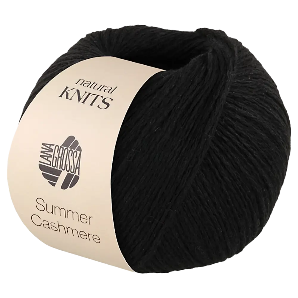 #Farbe_Lana Grossa Summer Cashmere | 18 Schwarz