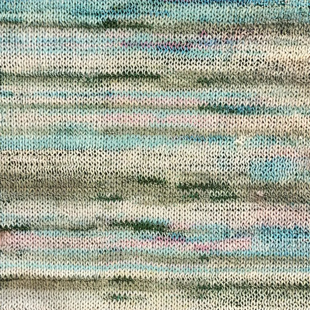 #Farbe_Lana Grossa Torto | 02 Rohweiß/Mint/Rosa/Grau-Dunkelgrün/Hellblau