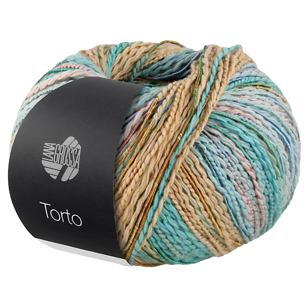 #Farbe_Lana Grossa Torto | 03 Gelbbeige/Mint/Rosé/Türkis/Grün/Goldgelb/Lachs/Jeans