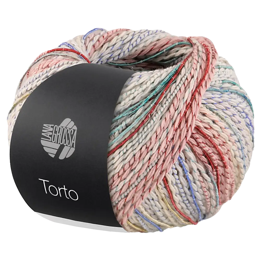 #Farbe_Lana Grossa Torto | 04 Hellgrau/Jeans/Rosa/Terrakotta/Blassgelb