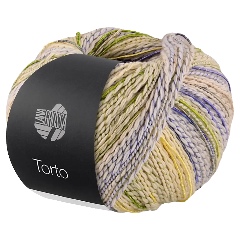 #Farbe_Lana Grossa Torto | 09 Vanille/Hellgrau/Blassgelb/Pistazie/Blau