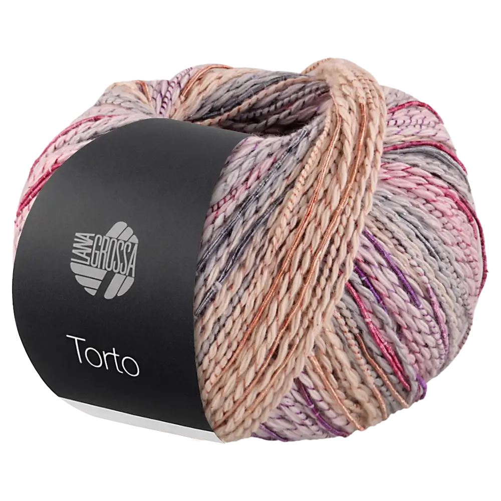 #Farbe_Lana Grossa Torto | 11 Hellbeige/Pastellrosa/Hellgrau/Pink/Violett/Rosa