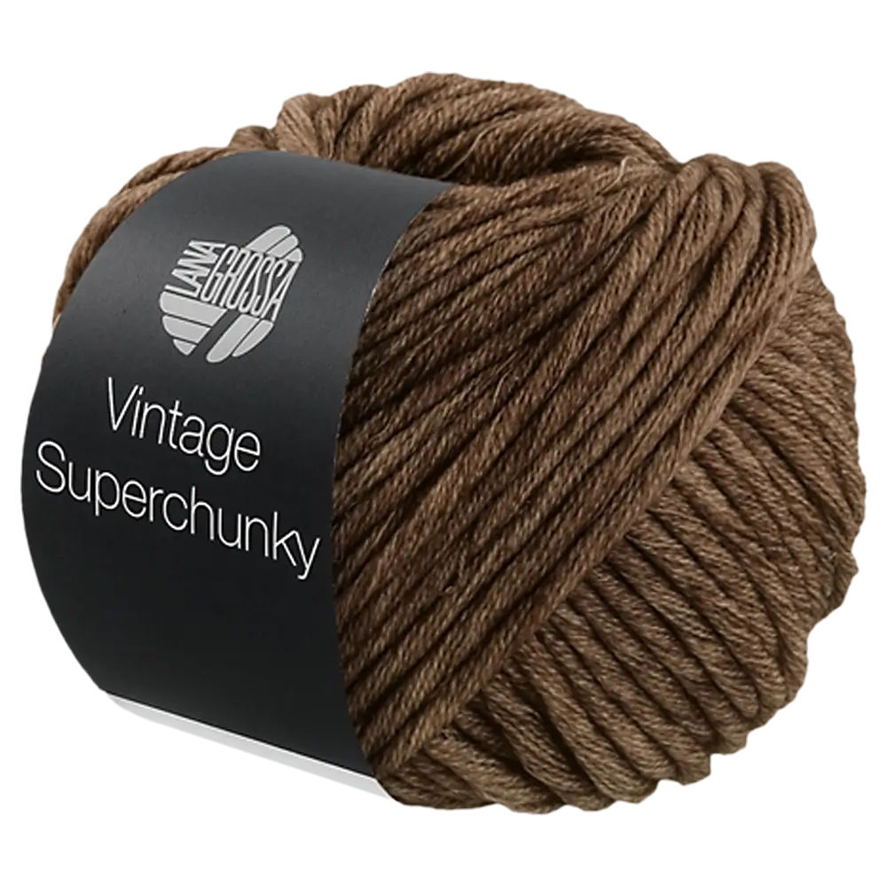 #Farbe_Lana Grossa Vintage Superchunky | 510 Dunkelbraun