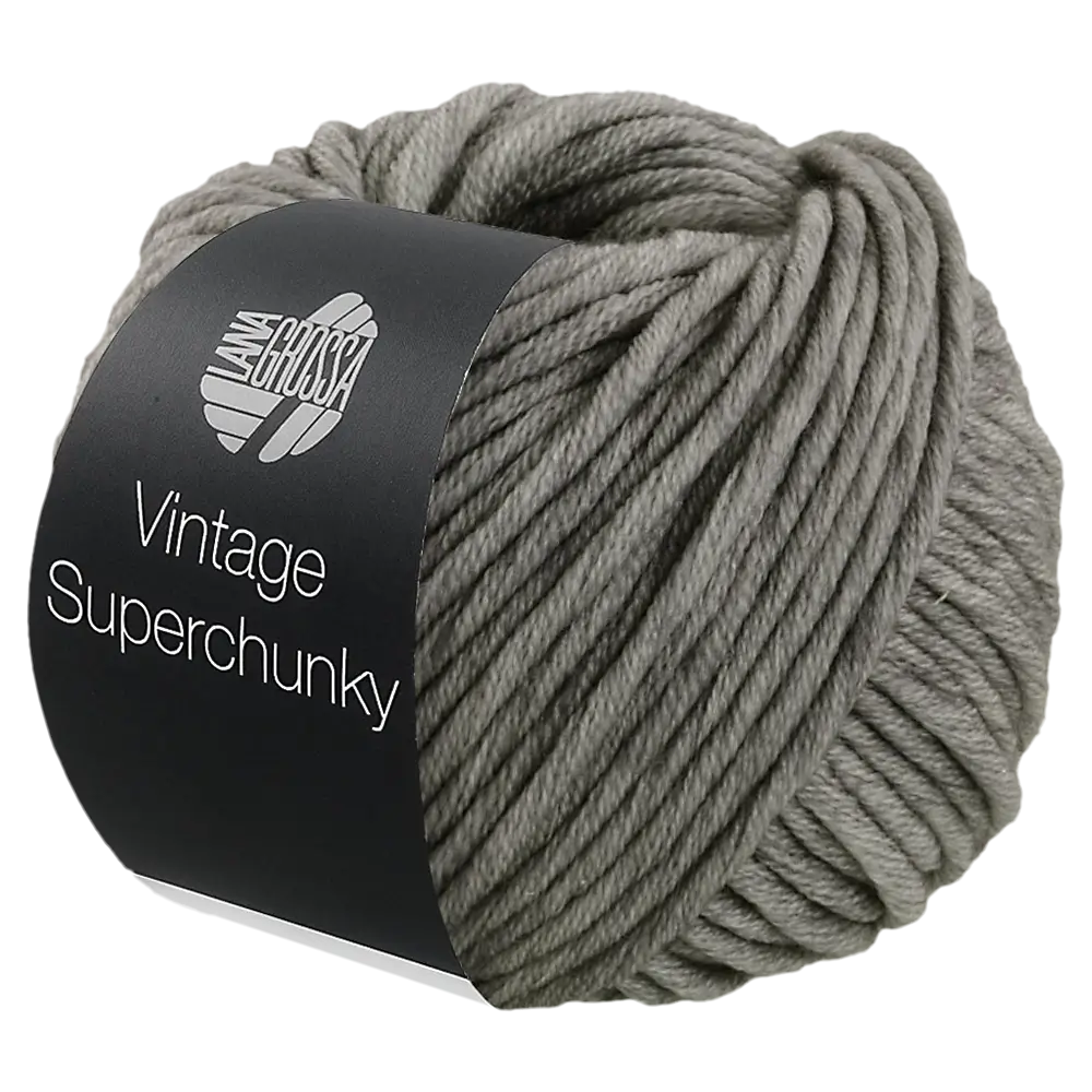 #Farbe_Lana Grossa Vintage Superchunky | 512 Grau