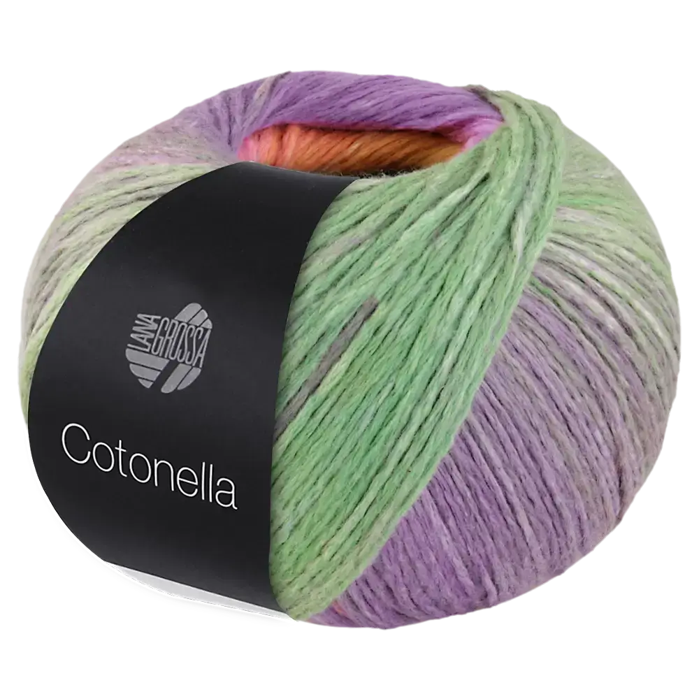 #Farbe_Lana Grossa Cotonella | 12 Himmelblau/Salbeigrün/Türkis/Gelb/Orange/ Pink/Violett