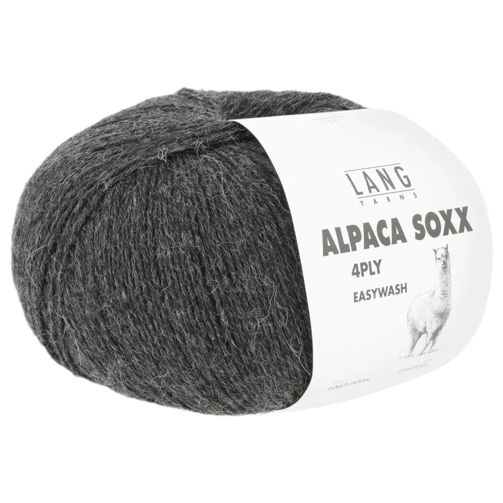 #Farbe_Lang Yarns Alpaca Soxx 4-fach | 005 Grau Mélange
