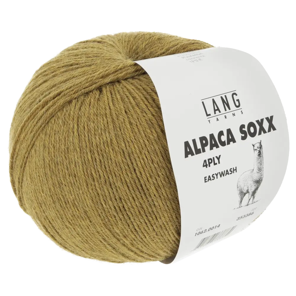 #Farbe_Lang Yarns Alpaca Soxx 4-fach | 014 Gelb Mélange