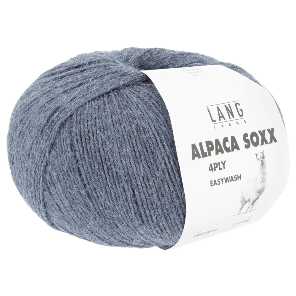#Farbe_Lang Yarns Alpaca Soxx 4-fach | 034 Jeans Mélange