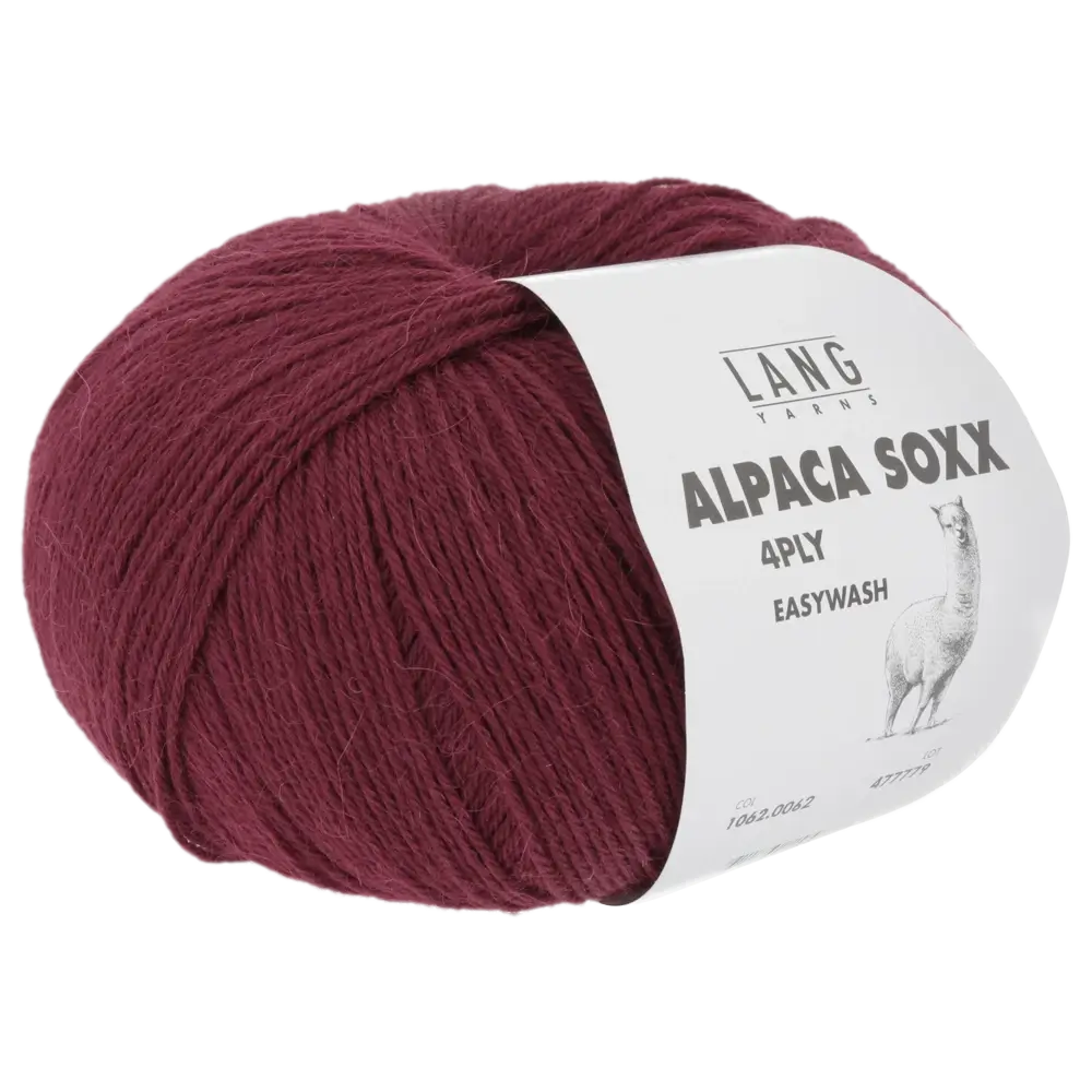 #Farbe_Lang Yarns Alpaca Soxx 4-fach | 062 Weinrot
