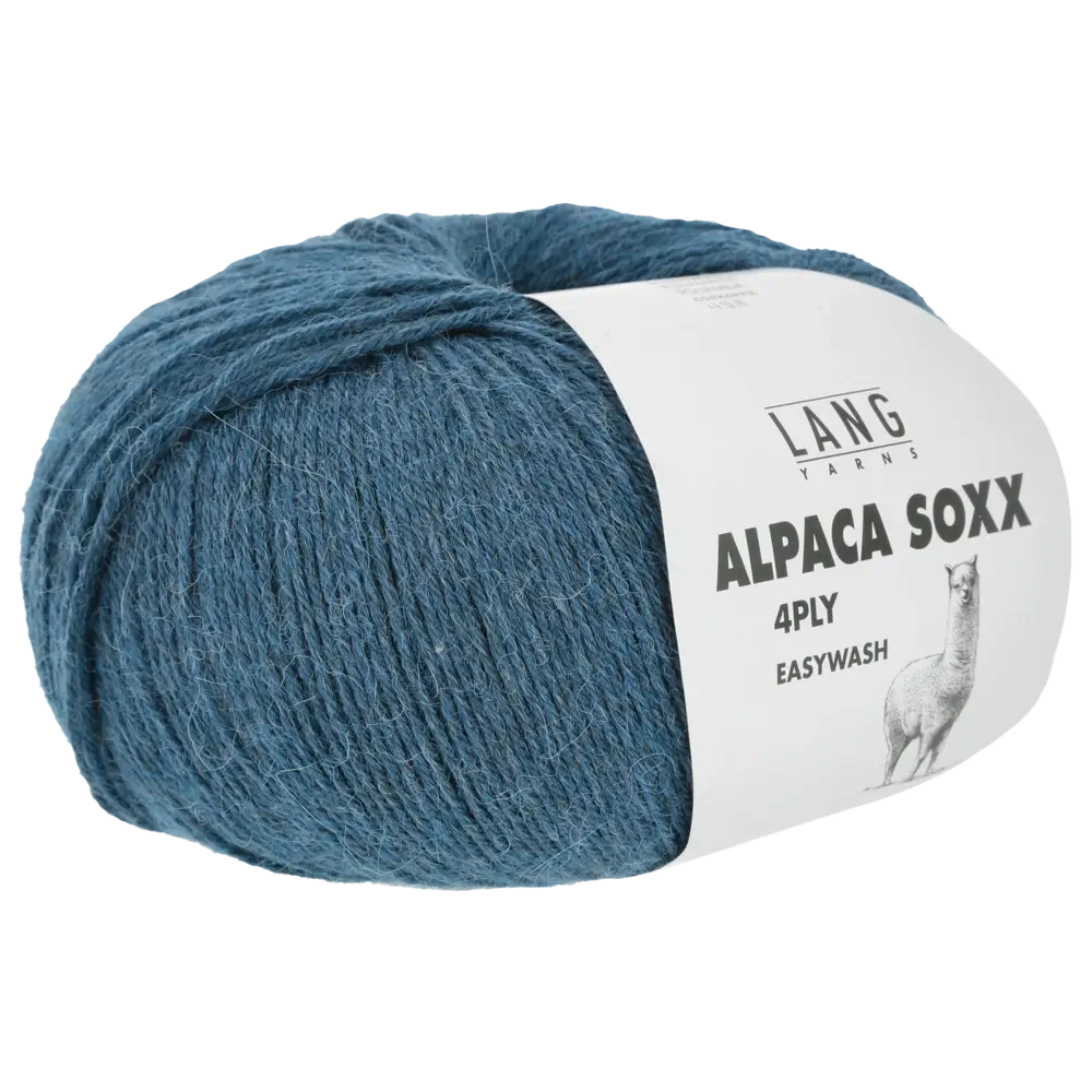 #Farbe_Lang Yarns Alpaca Soxx 4-fach | 088 Petrol Mélange