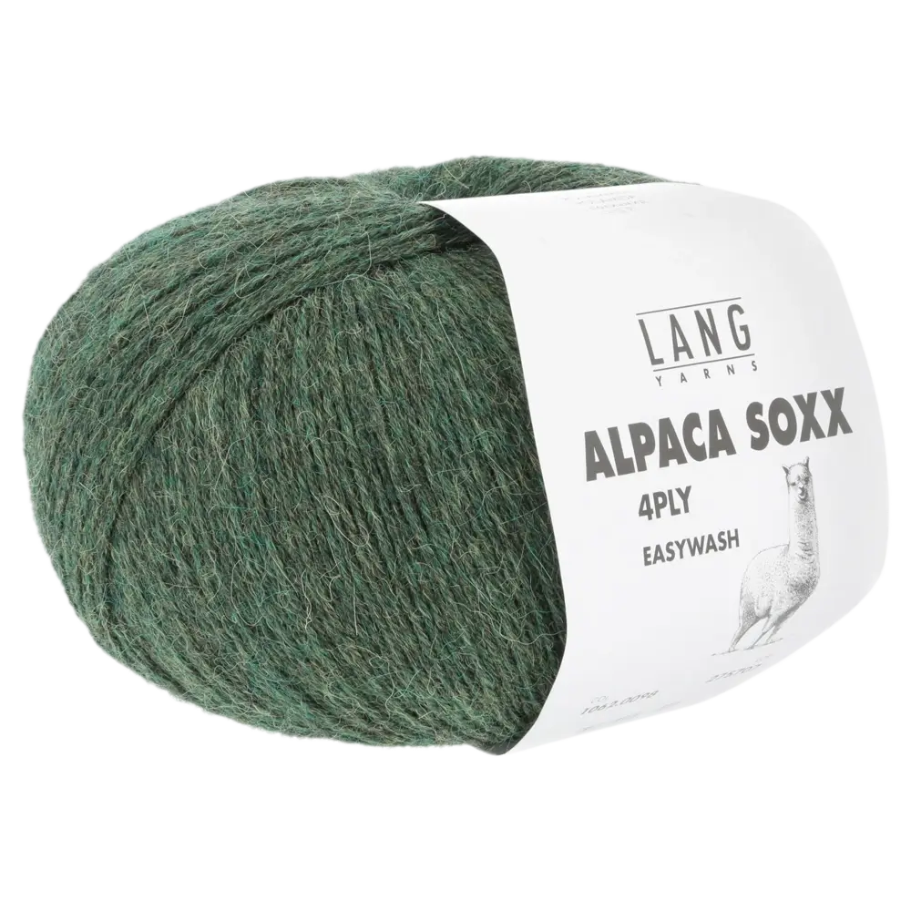 #Farbe_Lang Yarns Alpaca Soxx 4-fach | 098 Olive Mélange