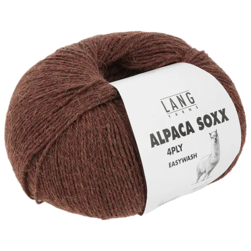 #Farbe_Lang Yarns Alpaca Soxx 4-fach | 167 Zimt Mélange