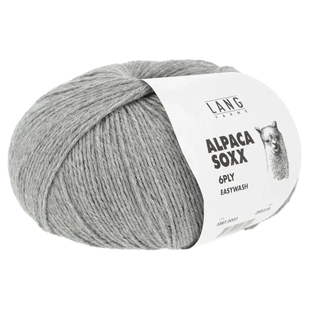 #Farbe_Lang Yarns Alpaca Soxx 6-fach | 003 Hellgrau