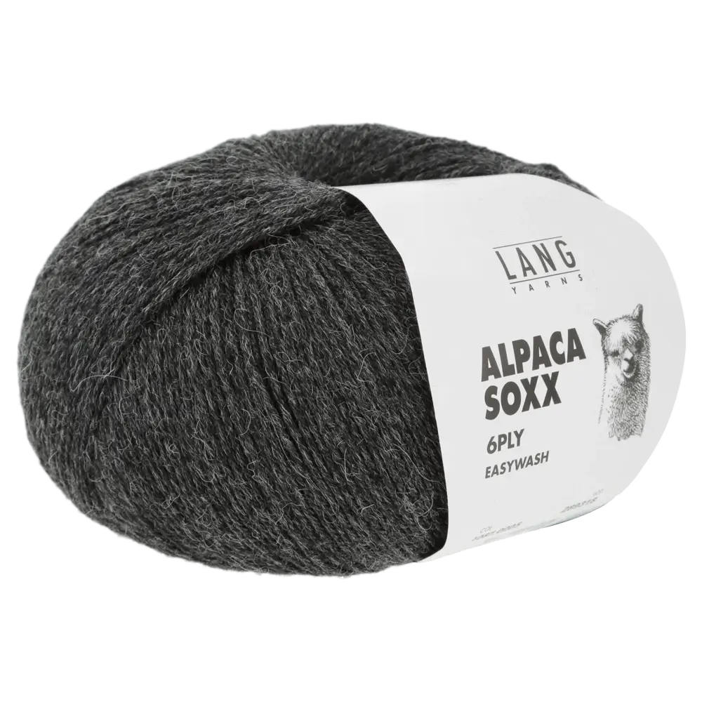 #Farbe_Lang Yarns Alpaca Soxx 6-fach | 005 Grau Mélange