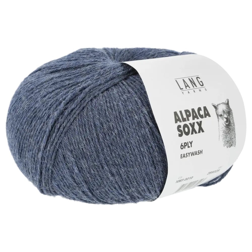 #Farbe_Lang Yarns Alpaca Soxx 6-fach | 010 Blau
