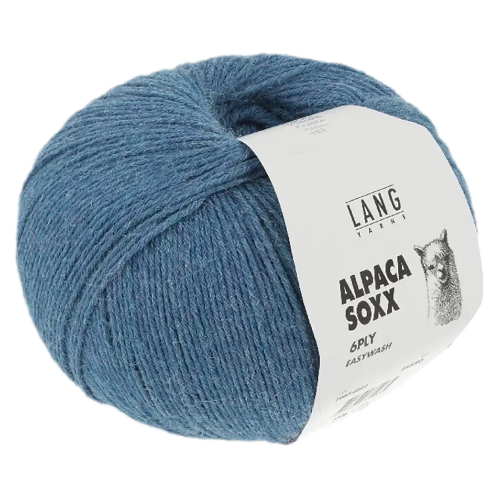 #Farbe_Lang Yarns Alpaca Soxx 6-fach | 021 Azur Mélange