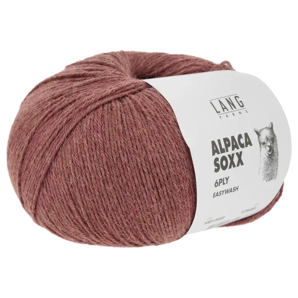 #Farbe_Lang Yarns Alpaca Soxx 6-fach | 060 Dunkelrot