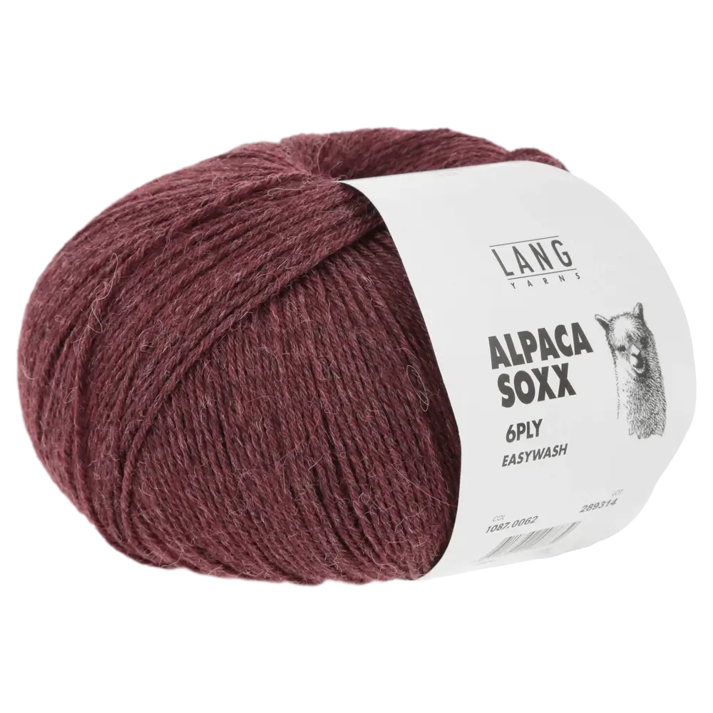#Farbe_Lang Yarns Alpaca Soxx 6-fach | 062 Weinrot
