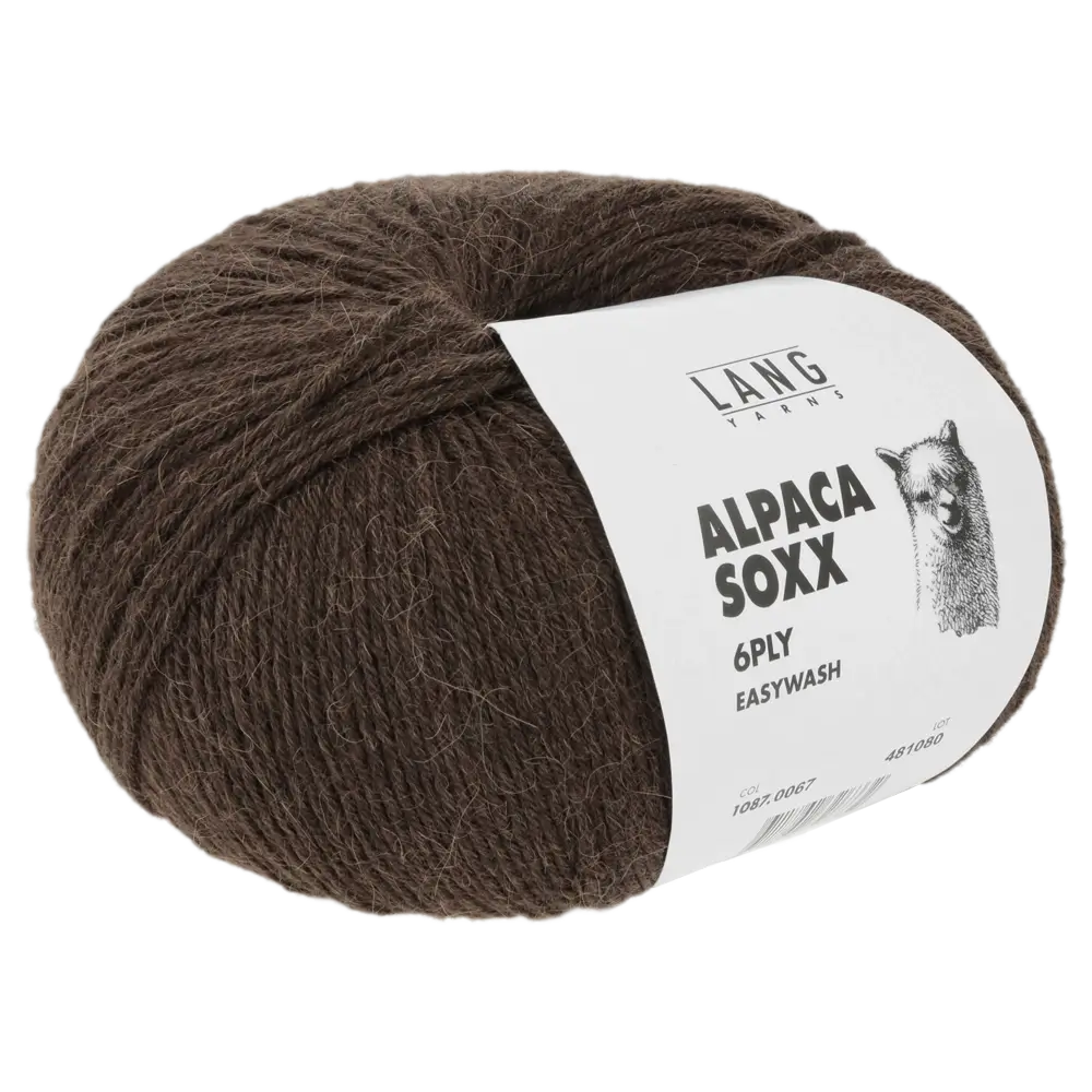 #Farbe_Lang Yarns Alpaca Soxx 6-fach | 067 Braun