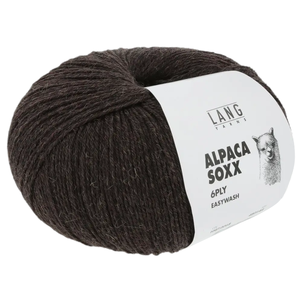 #Farbe_Lang Yarns Alpaca Soxx 6-fach | 068 Dunkelbraun