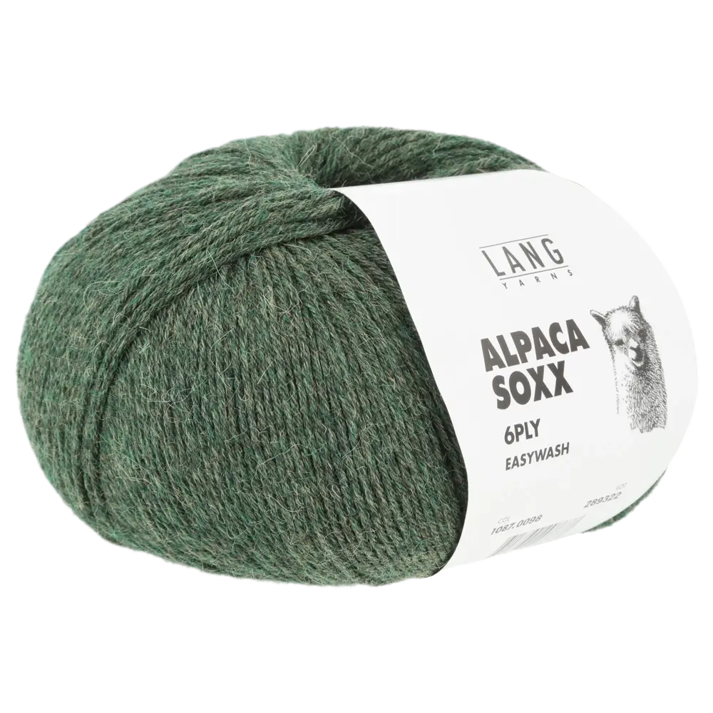 #Farbe_Lang Yarns Alpaca Soxx 6-fach | 098 Olive