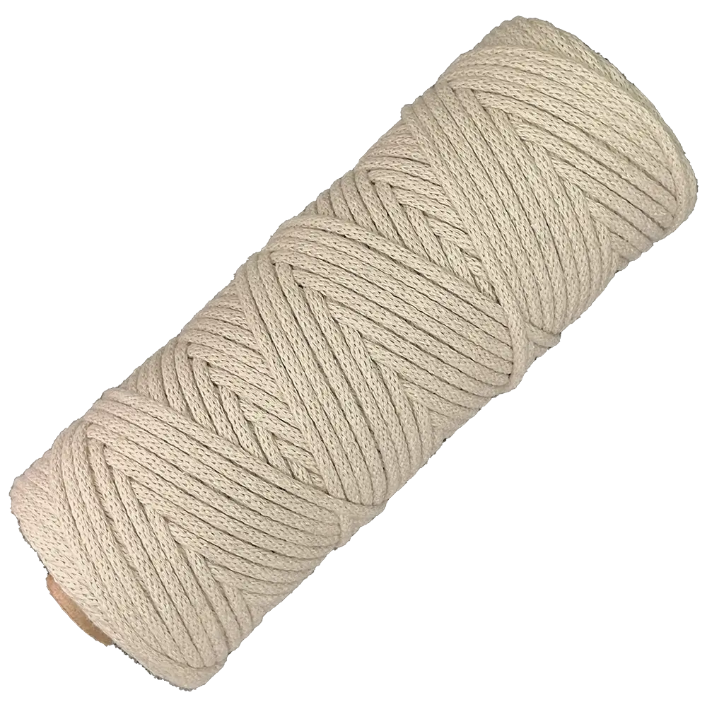 #Farbe_Lowiczanka Baumwollkordel Ø 3 mm | 053 Beige