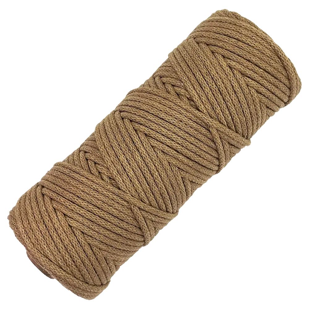 #Farbe_Lowiczanka Baumwollkordel Ø 3 mm | 034 Braun