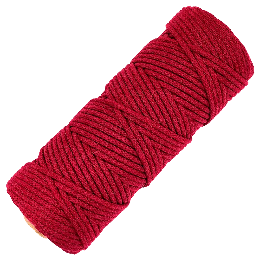 #Farbe_Lowiczanka Baumwollkordel Ø 3 mm | 015 Burgund