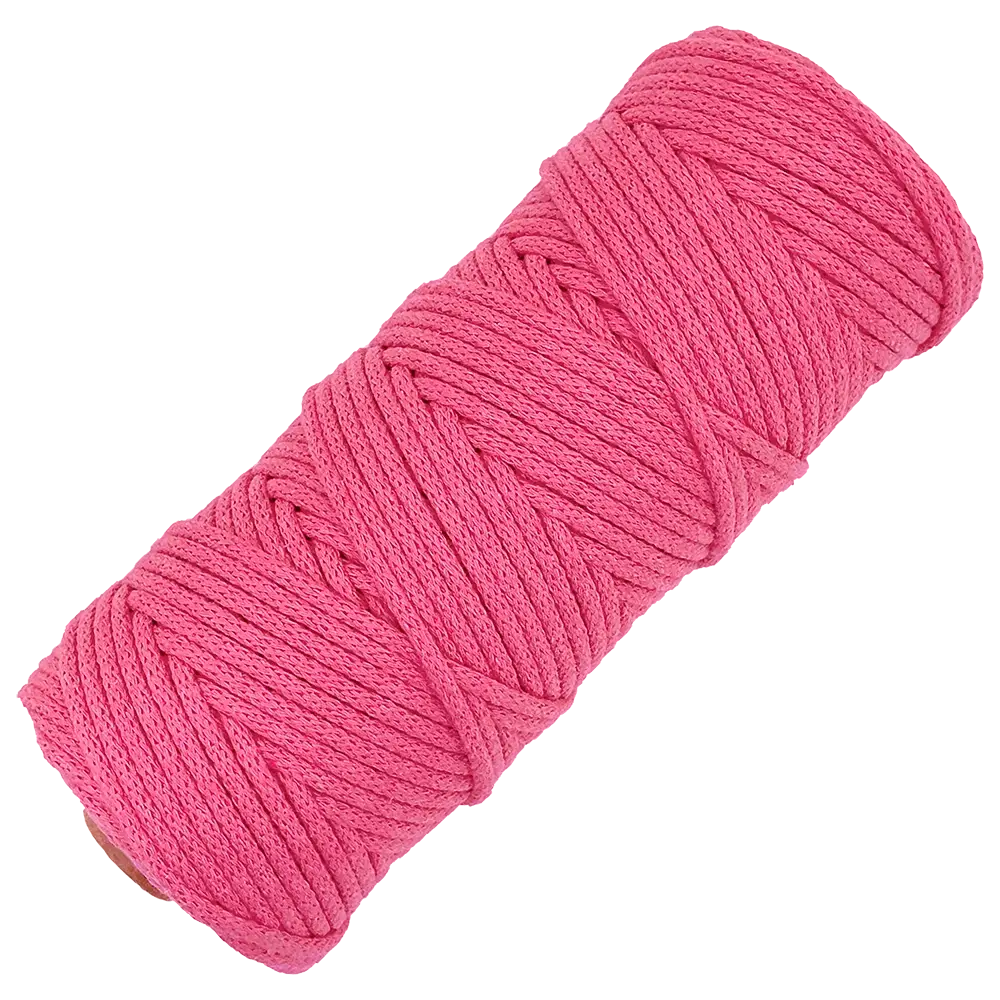 #Farbe_Lowiczanka Baumwollkordel Ø 3 mm | 012 Pink