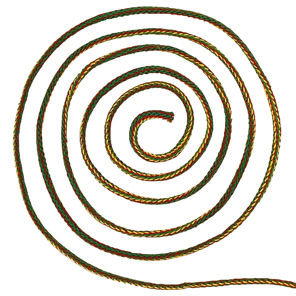 #Farbe_Lowiczanka Baumwollkordel Ø 3 mm | M07 Rastaman