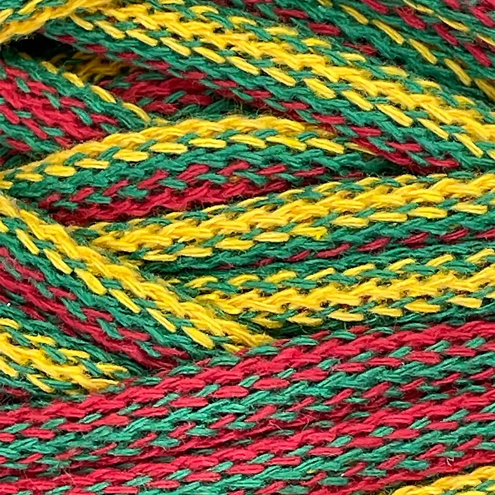 #Farbe_Lowiczanka Baumwollkordel Ø 9 mm | M07 Rastaman