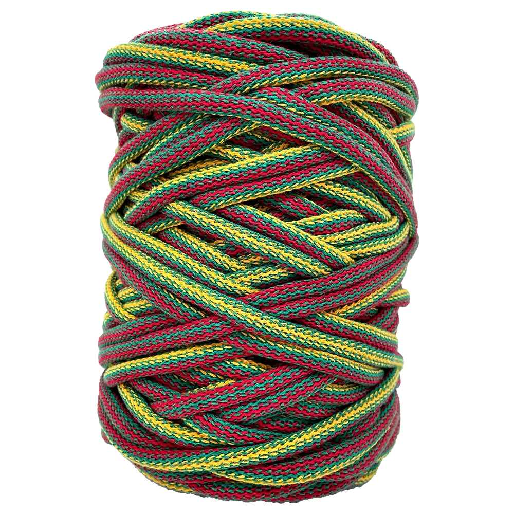 #Farbe_Lowiczanka Baumwollkordel Ø 9 mm | M07 Rastaman